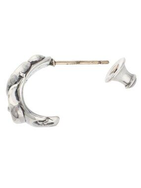 Chrome Hearts Carved Teardrop Curved Vintage Silver E… - Gem